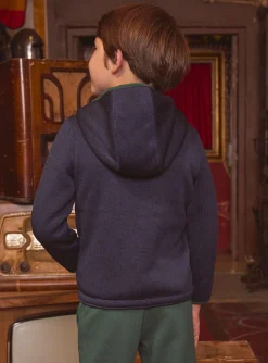 Knitwear, Sweater, Cardigan-Sergent Major Navy KIDS CARDIGAN