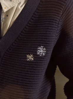 Knitwear, Sweater, Cardigan-Sergent Major Navy KIDS CARDIGAN