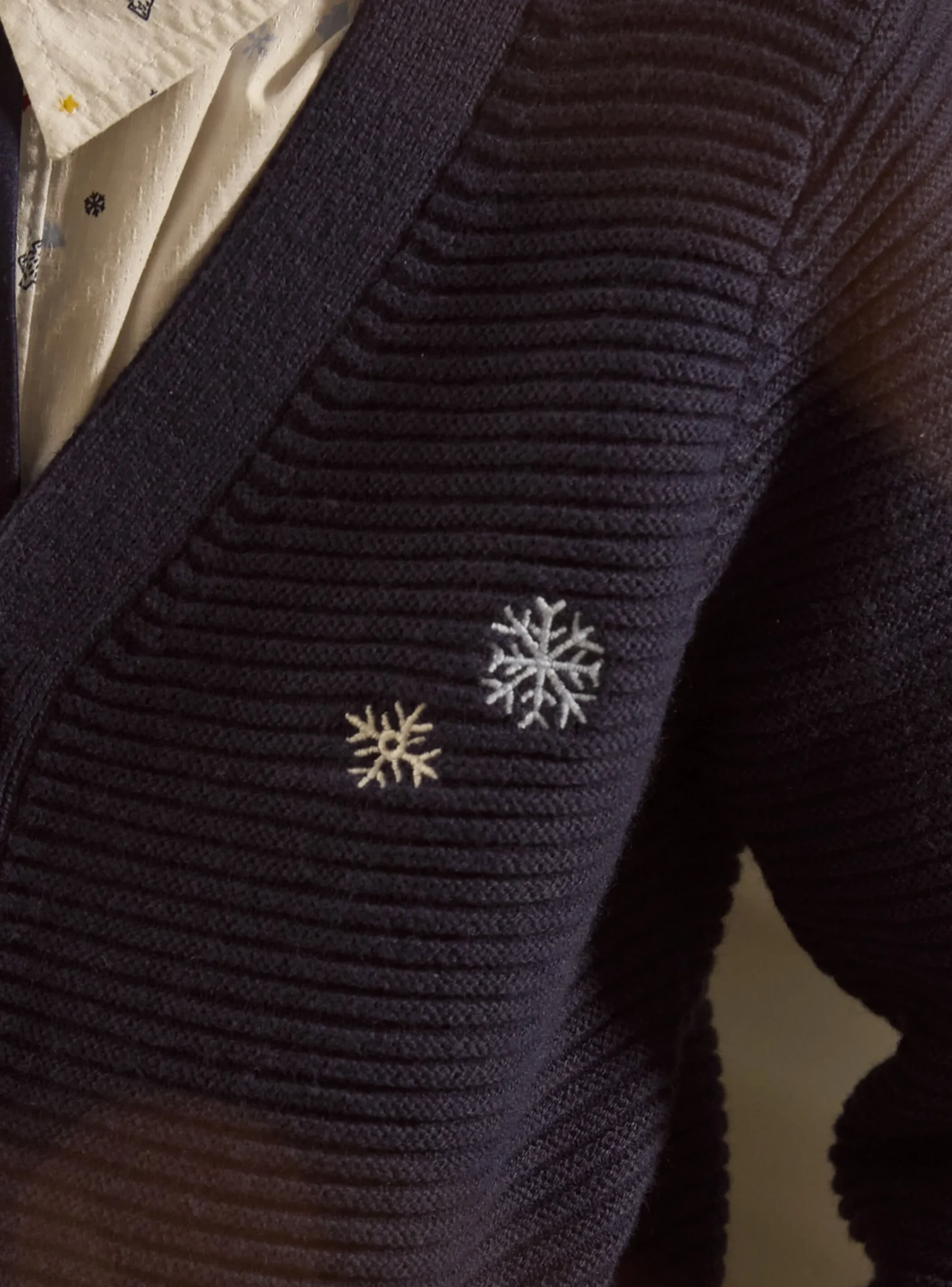Knitwear, Sweater, Cardigan-Sergent Major Navy KIDS CARDIGAN