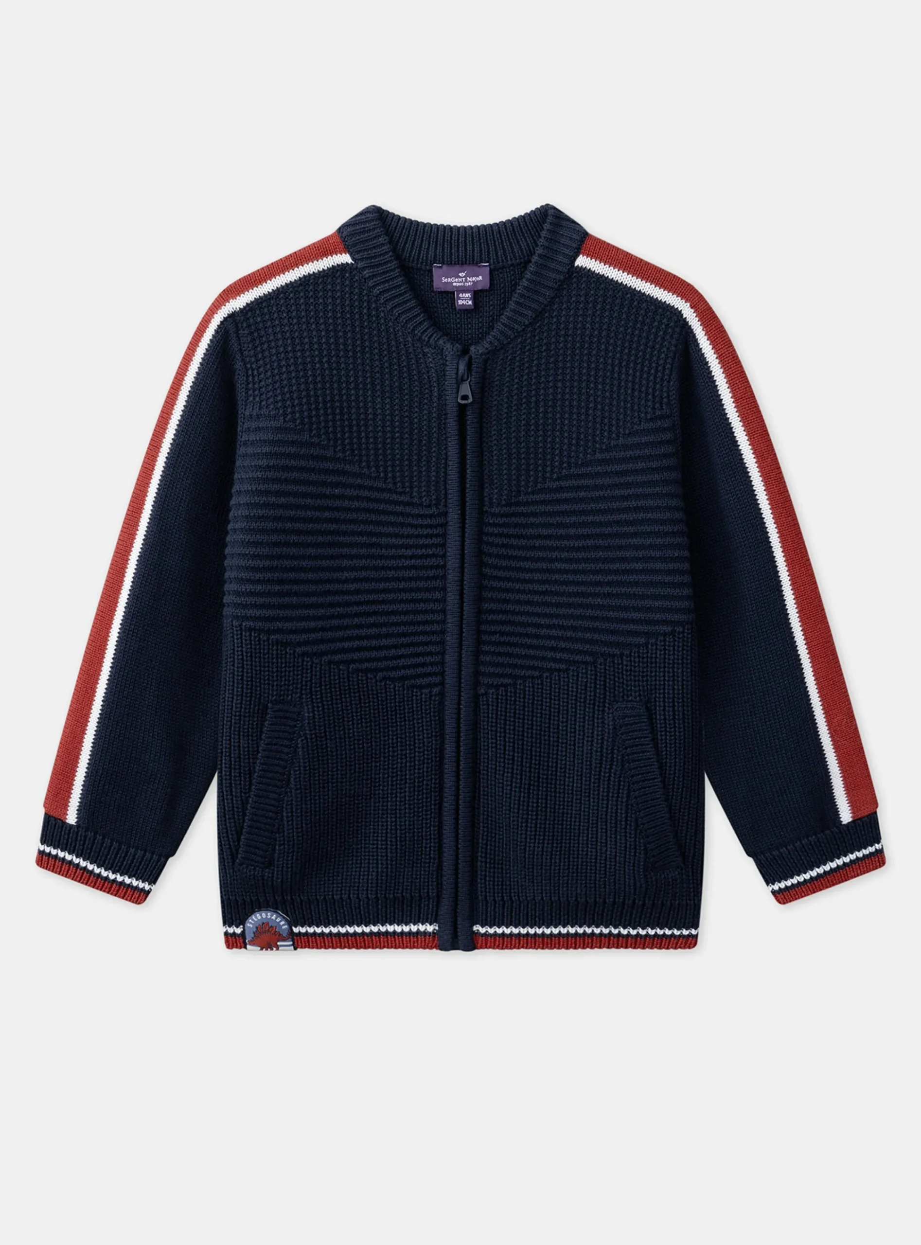Knitwear, Sweater, Cardigan-Sergent Major Navy KIDS CARDIGAN