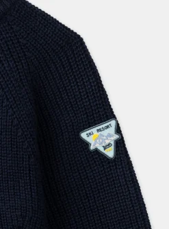 Knitwear, Sweater, Cardigan-Sergent Major Navy KIDS CARDIGAN