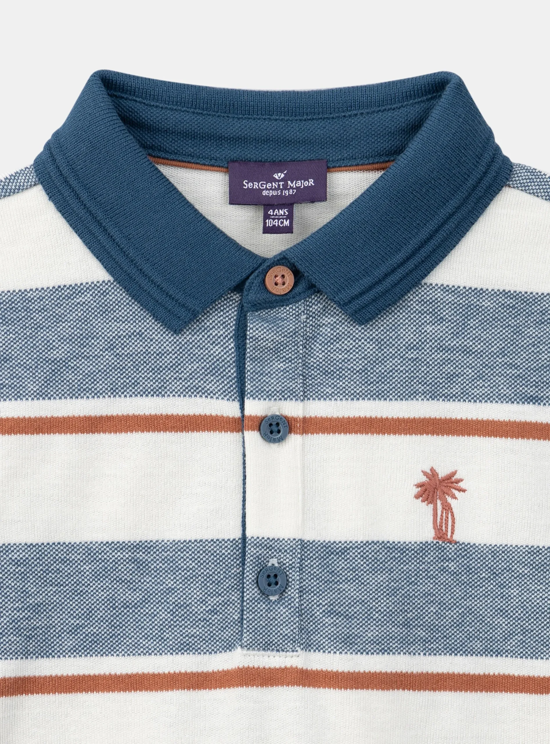 T-shirt, Polo Shirt-Sergent Major Navy POLO SHIRT