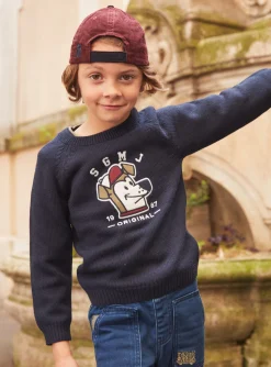 Knitwear, Sweater, Cardigan-Sergent Major Navy PULLOVER