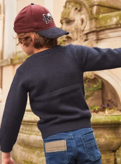 Knitwear, Sweater, Cardigan-Sergent Major Navy PULLOVER