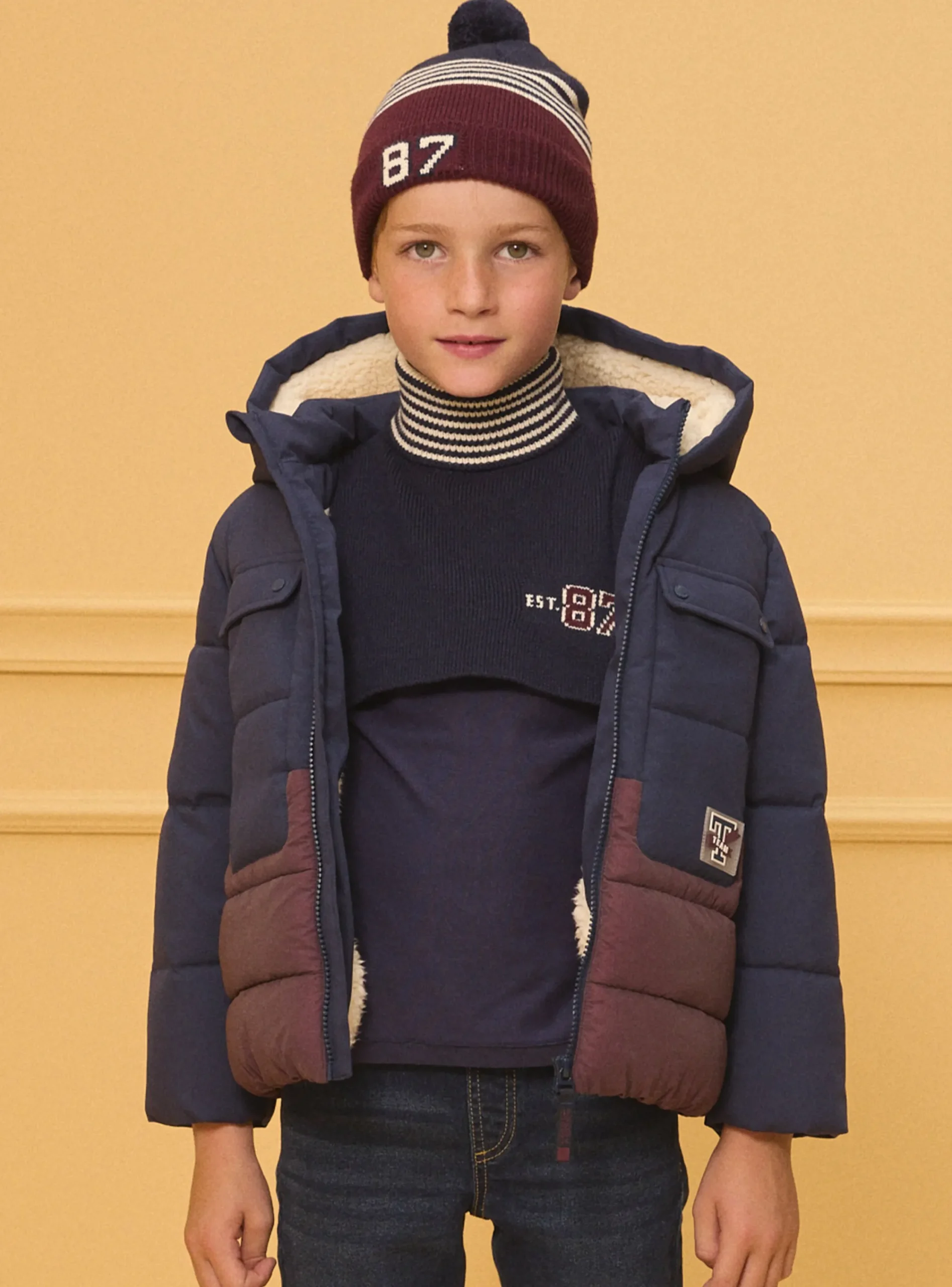 Beany, Scarf & Gloves-Sergent Major Navy SNOOD 2