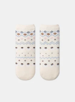 Underwear, Socks, Tights-Sergent Major Off white ANTI-SKID SOCKS