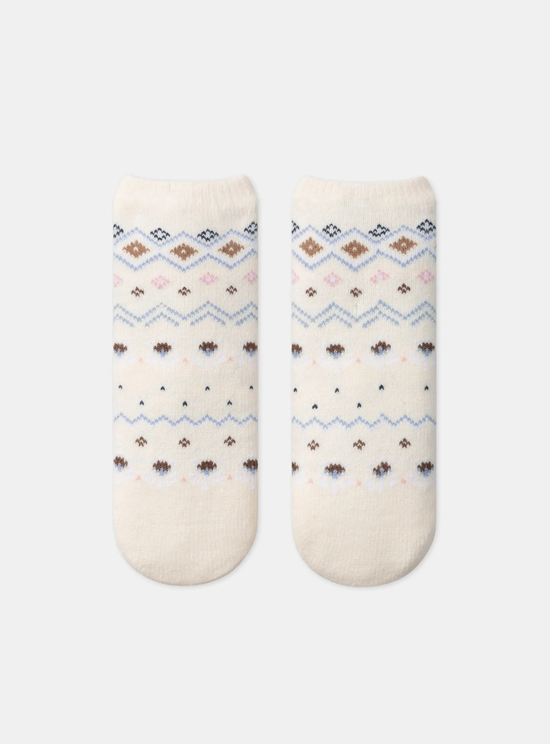 Underwear, Socks, Tights-Sergent Major Off white ANTI-SKID SOCKS
