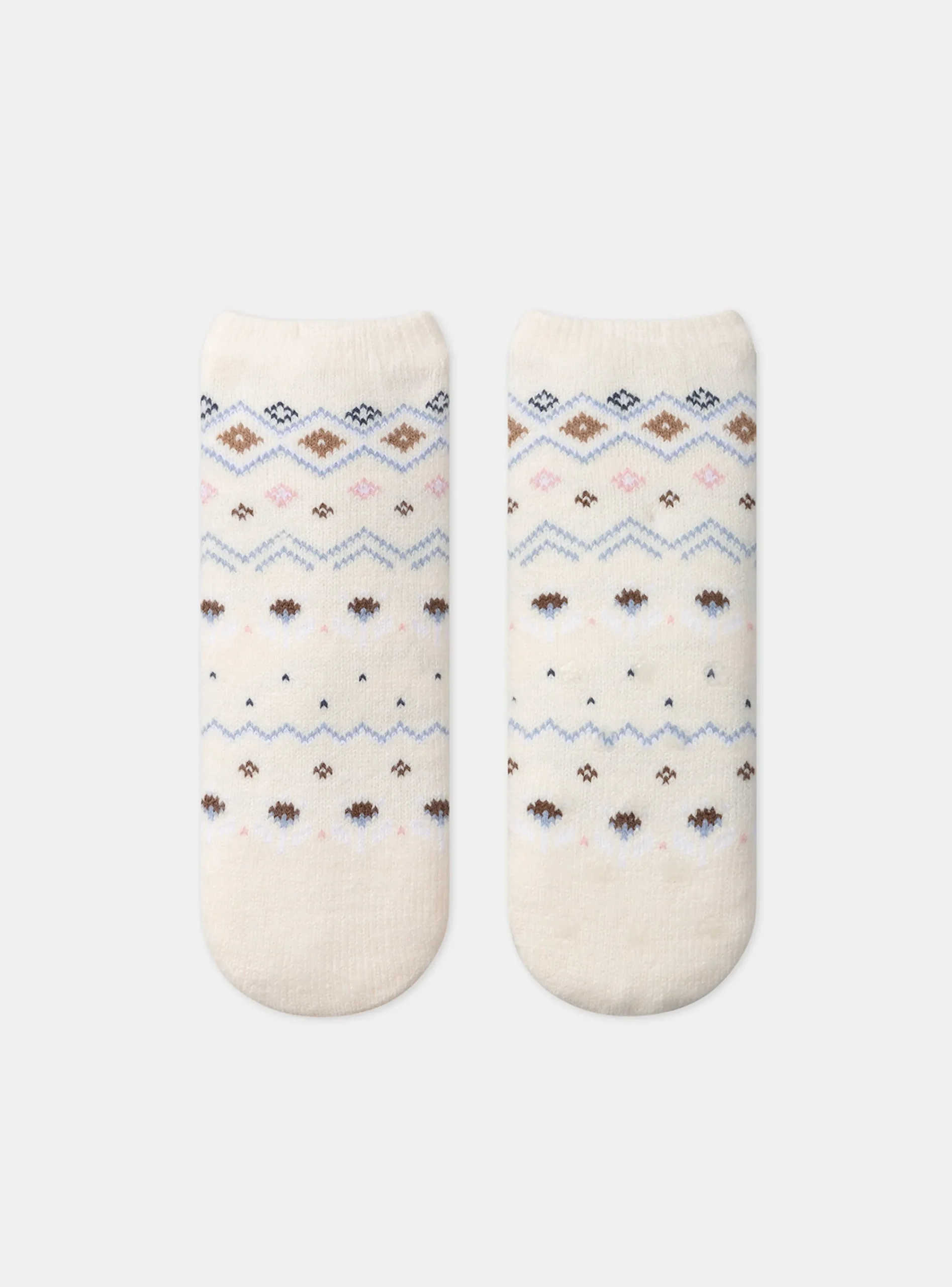 Underwear, Socks, Tights-Sergent Major Off white ANTI-SKID SOCKS