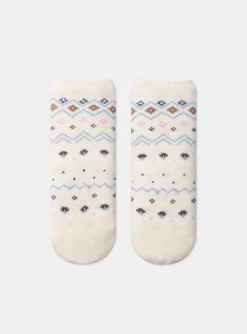 Underwear, Socks, Tights-Sergent Major Off white ANTI-SKID SOCKS