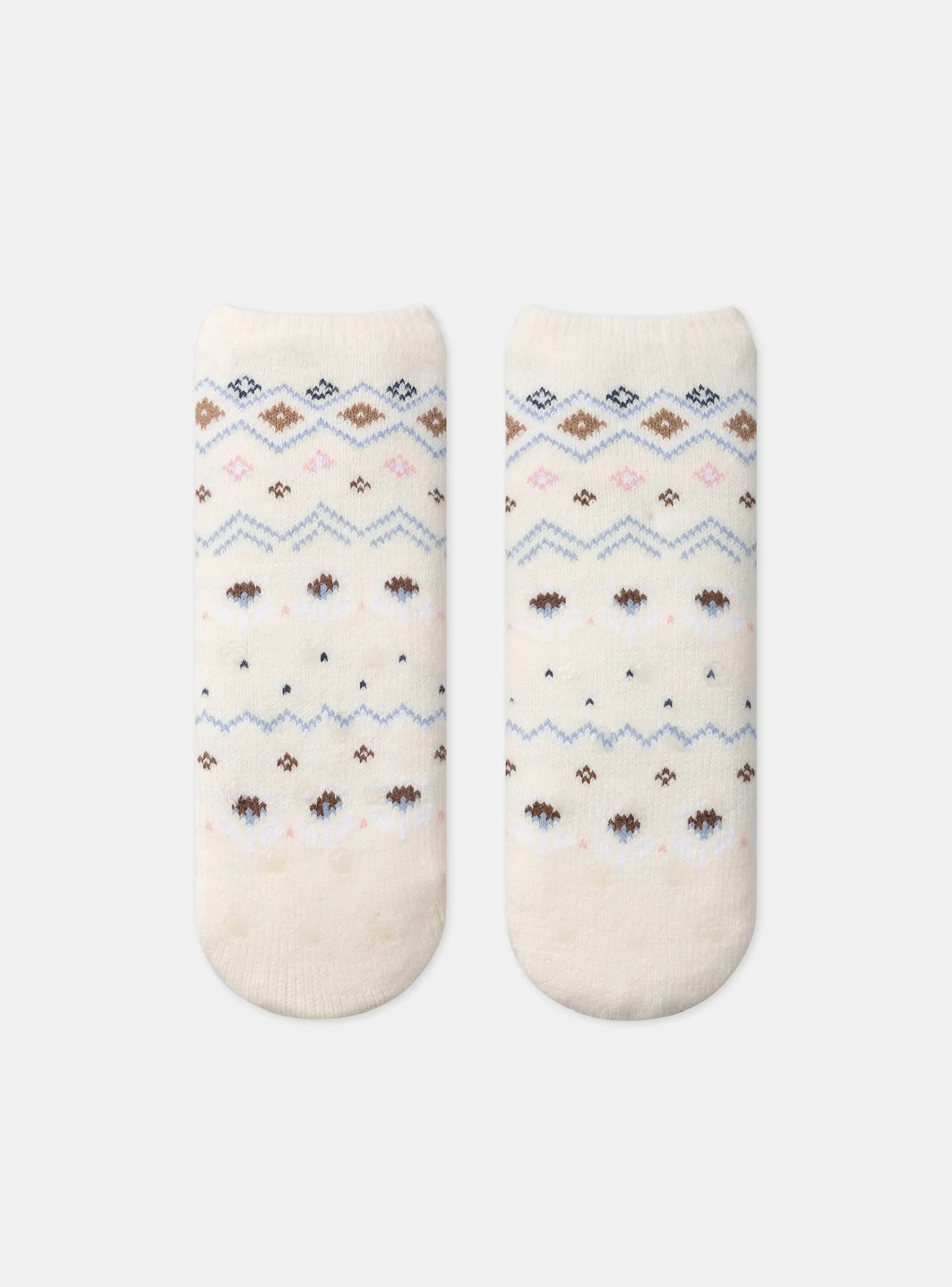 Underwear, Socks, Tights-Sergent Major Off white ANTI-SKID SOCKS