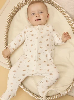 Baby Jumpsuits-Sergent Major Off white BABYGROW
