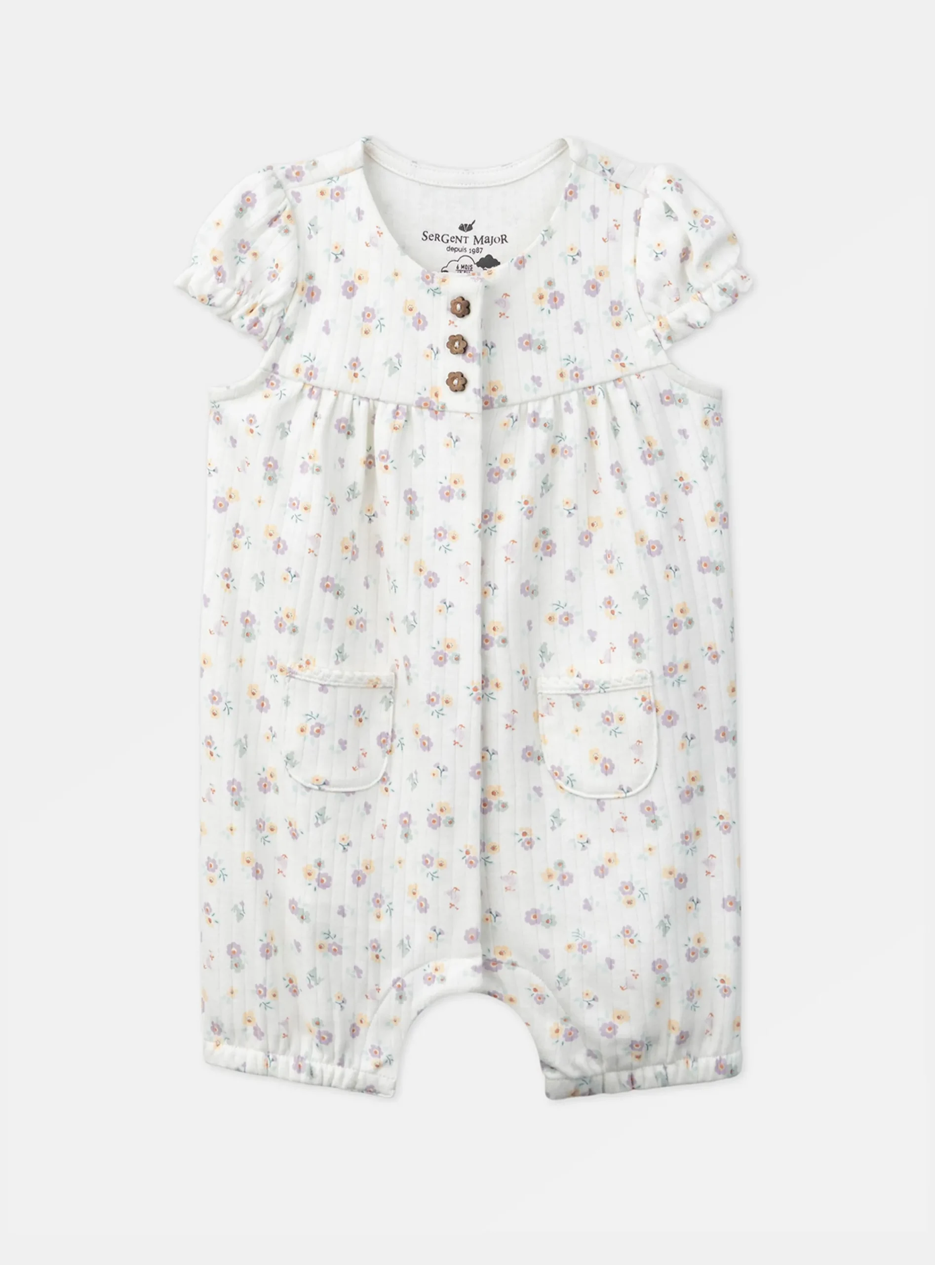 Pajamas & Rompers | Pajamas & Rompers-Sergent Major Off white BABYGROW