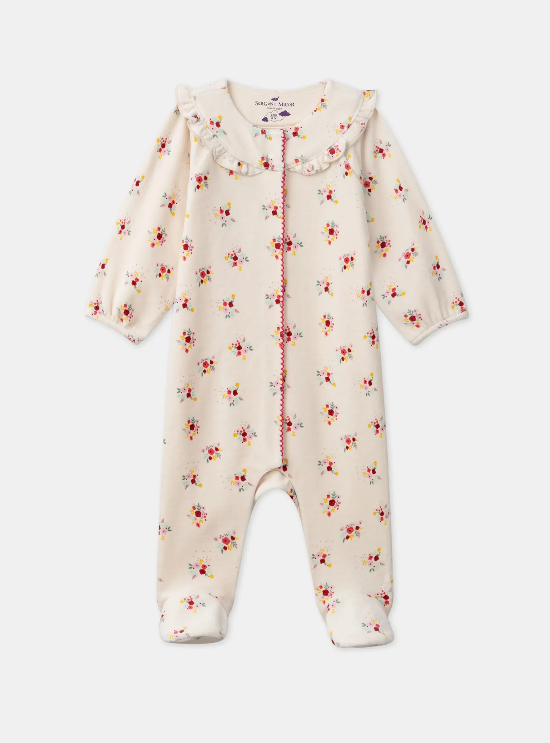 Pajamas & Rompers | Pajamas & Rompers-Sergent Major Off white BABYGROW