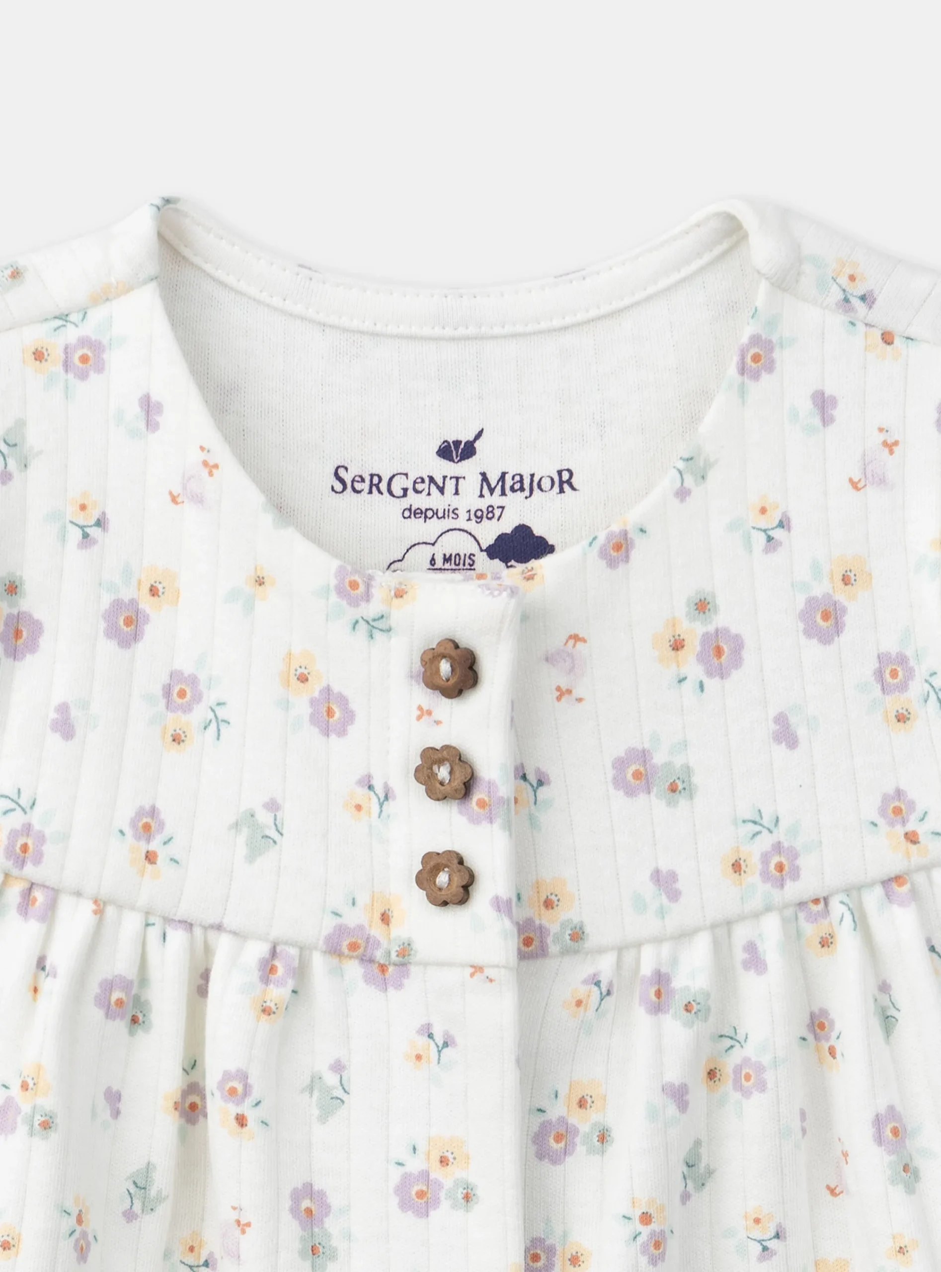 Pajamas & Rompers | Pajamas & Rompers-Sergent Major Off white BABYGROW
