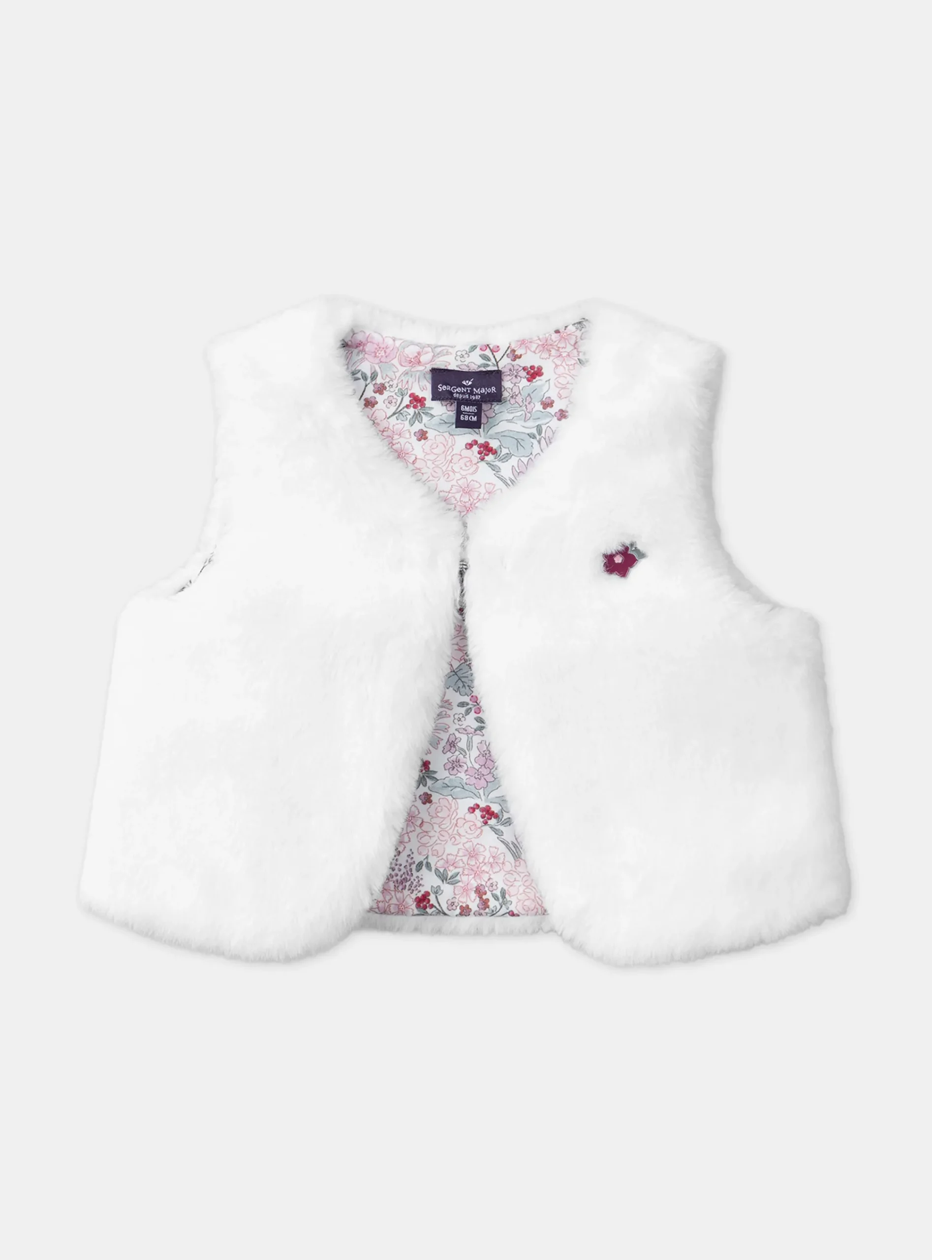 Knitwear, Sweater, Cardigan | Knitwear, Sweater, Cardigan-Sergent Major Off white CARDIGAN WHITHOUT SLEEVES