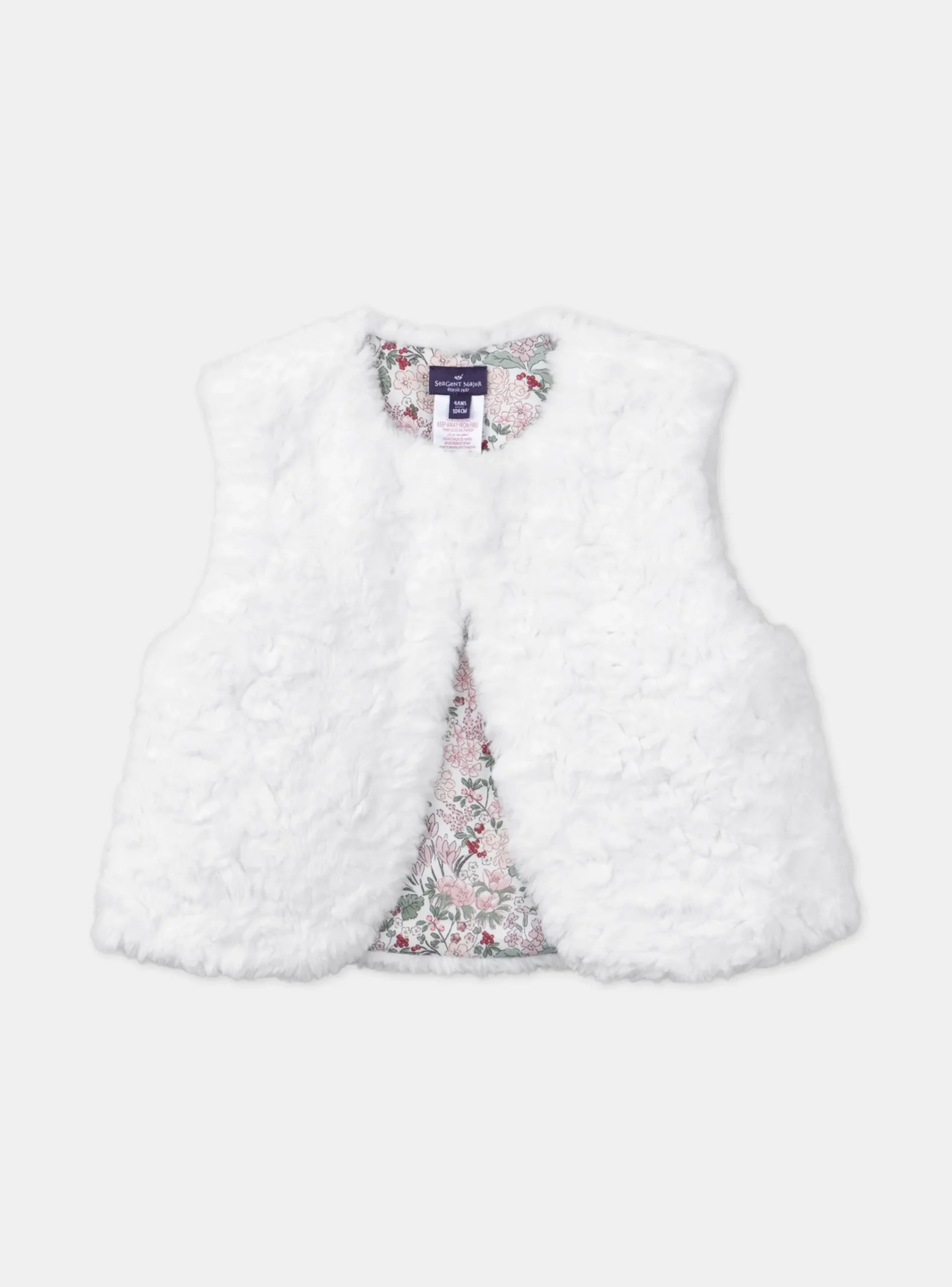 Knitwear, Sweater, Cardigan-Sergent Major Off white CARDIGAN WHITHOUT SLEEVES