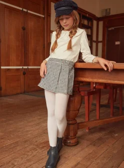 Skirt, Shorts-Sergent Major Off white MINI SHORT SKIRT