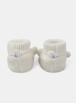 Hat, Mittens-Sergent Major Off white SLIPPERS