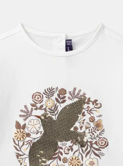 Shirt, T-shirt-Sergent Major Off white TEE SHIRT LS