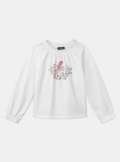 Shirt, T-shirt-Sergent Major Off white TEE SHIRT LS