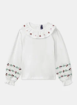Shirt, T-shirt-Sergent Major Off white TEE SHIRT LS