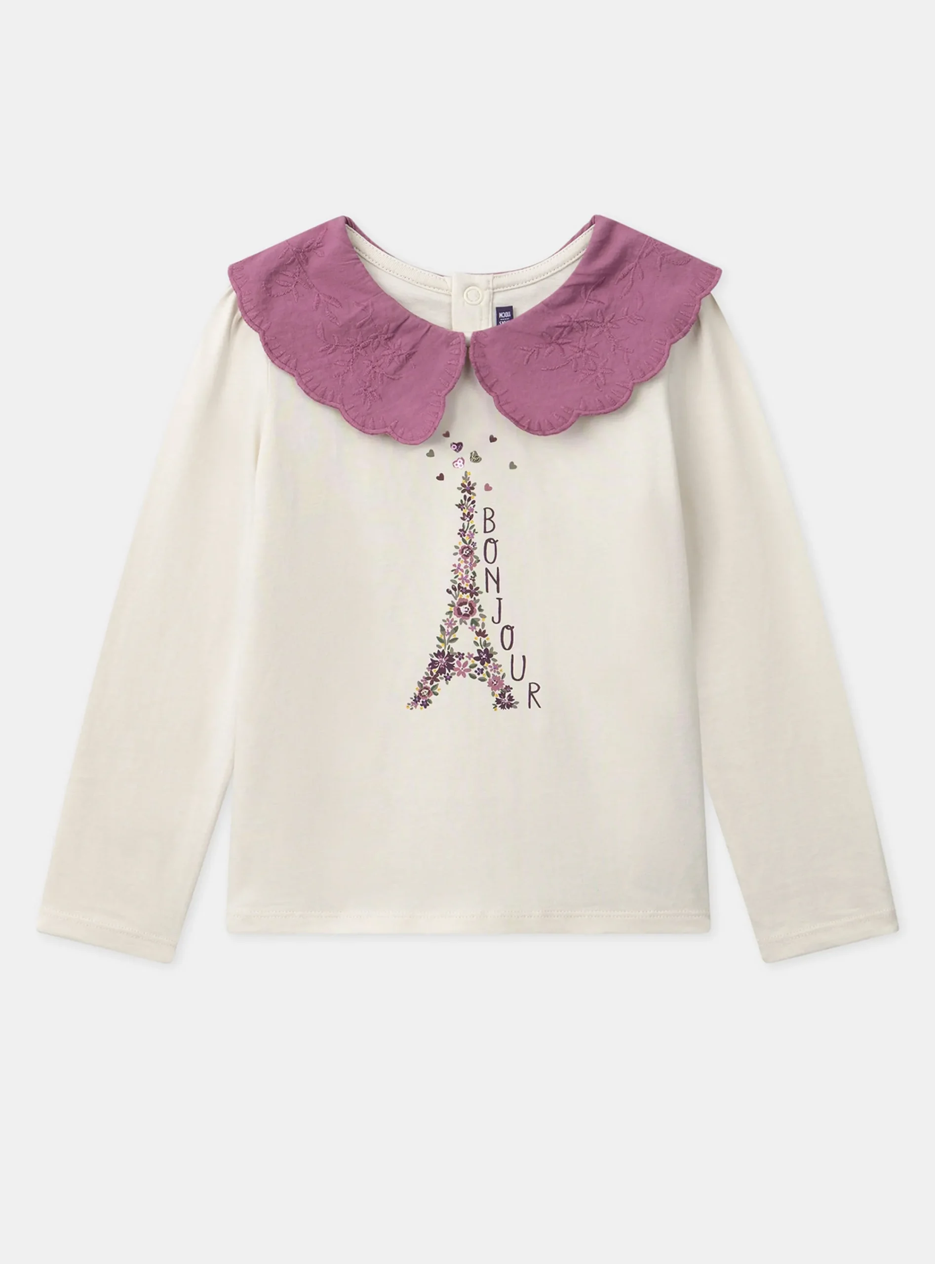 Shirt, T-shirt-Sergent Major Off white TEE SHIRT LS