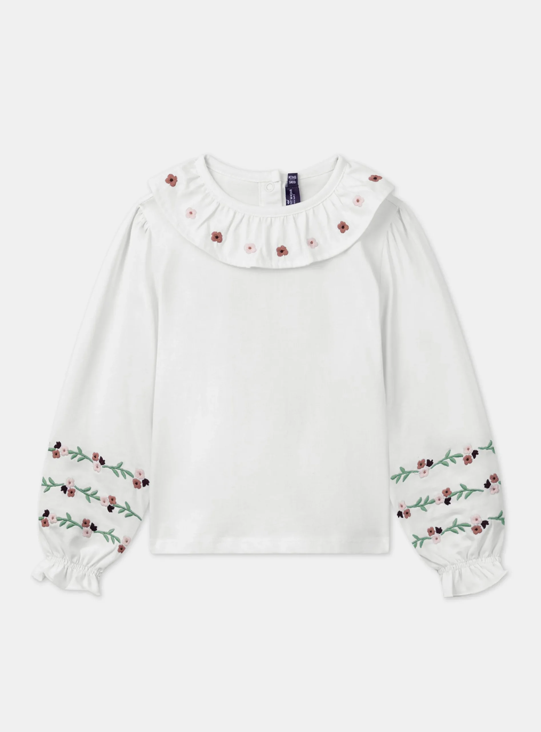 Shirt, T-shirt-Sergent Major Off white TEE SHIRT LS