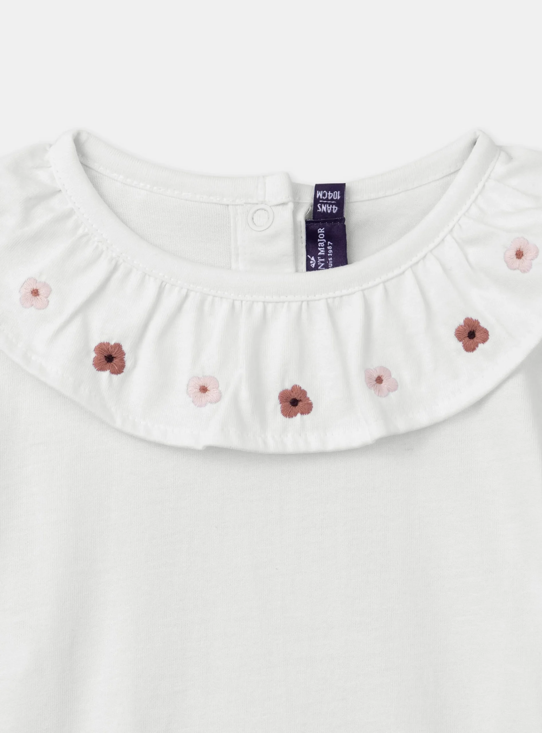 Shirt, T-shirt-Sergent Major Off white TEE SHIRT LS