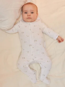 Baby Jumpsuits-Sergent Major Off-white bassinet in tubing