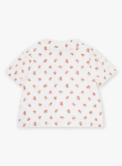 Shirt, T-shirt-Sergent Major Off-white blouse with fruit print