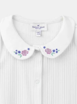 Body | Body-Sergent Major Off-white bodysuit with an embroidered collar
