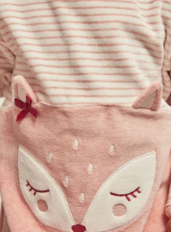 Pajamas & Rompers | Pajamas & Rompers-Sergent Major Off-white velvet romper with stripe print