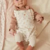 Suits And Ensembles-Sergent Major Old pink bodysuit, unbleached romper and tights