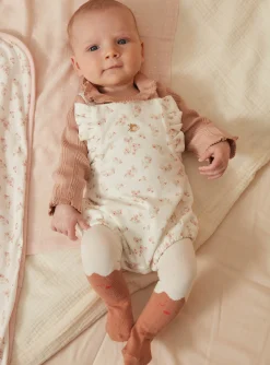 Suits And Ensembles-Sergent Major Old pink bodysuit, unbleached romper and tights