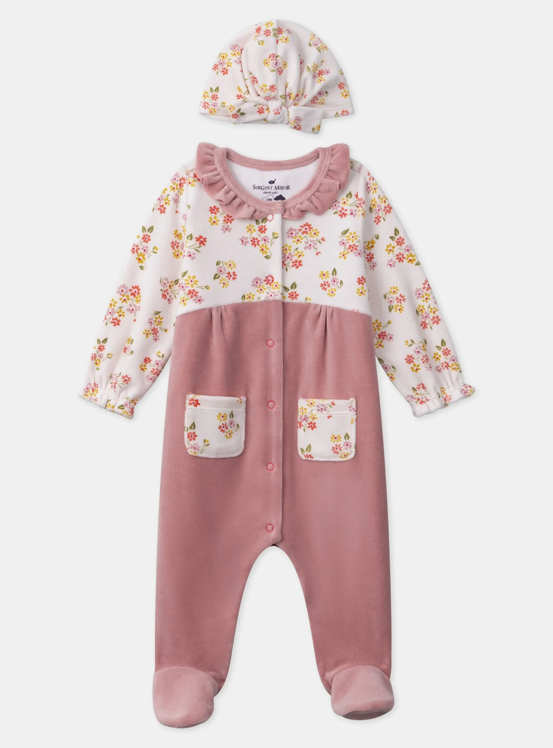Pajamas & Rompers | Pajamas & Rompers-Sergent Major Old rose BABYGROW
