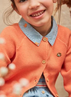 Knitwear, Sweater, Cardigan-Sergent Major Orange knitted cardigan