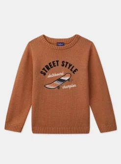 Knitwear, Sweater, Cardigan-Sergent Major Orange PULLOVER