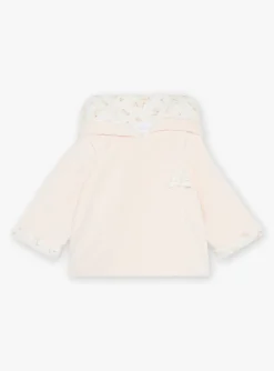 Coat, Cardigan-Sergent Major Pale pink velvet hoodie