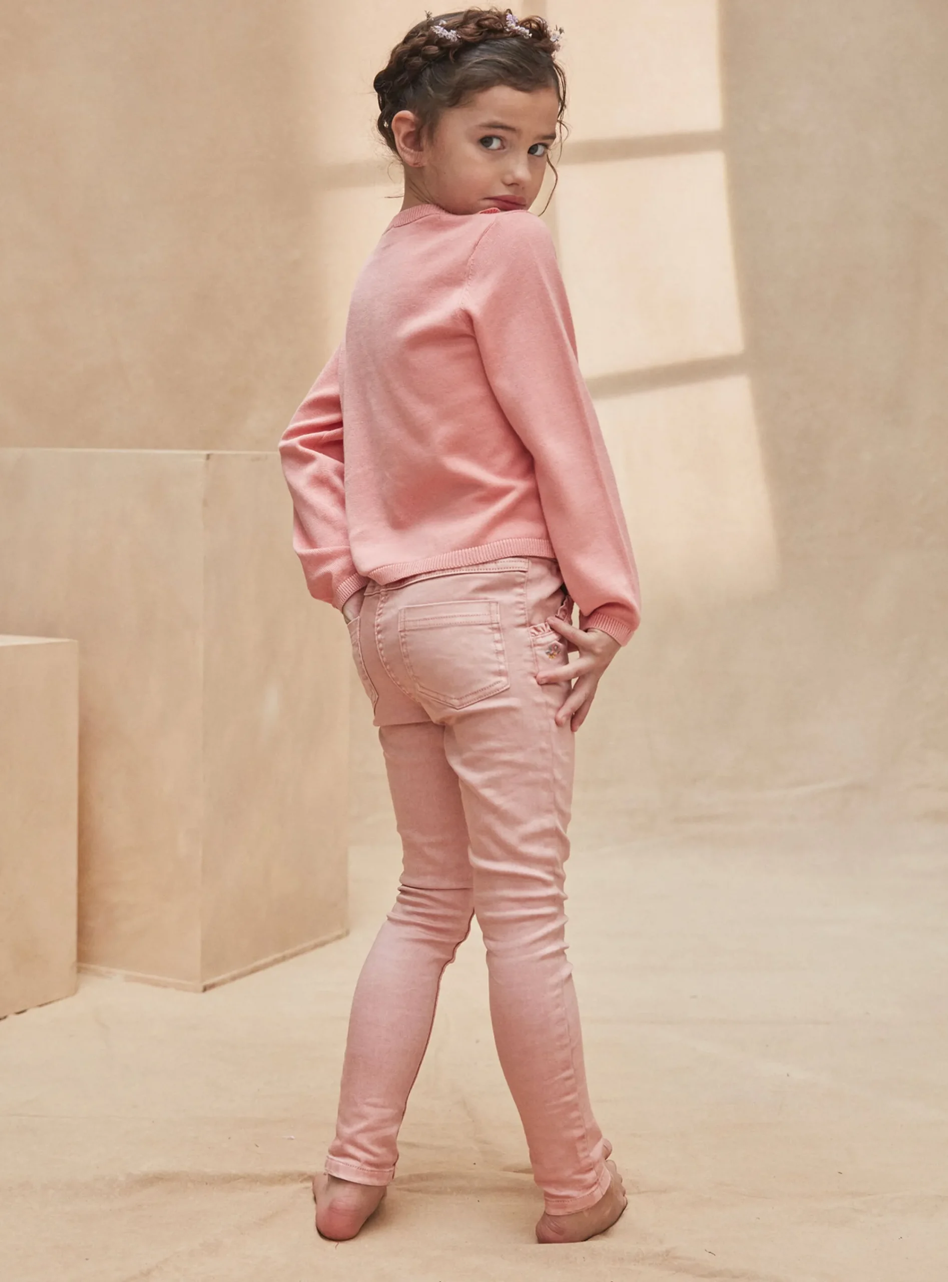 Trousers, Jeans And Legging-Sergent Major Peach JEANS