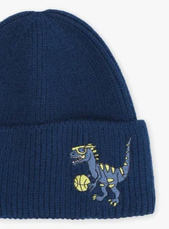 Beany, Scarf & Gloves-Sergent Major Petrol blue knitted hat