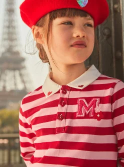 Shirt, T-shirt-Sergent Major Pink barbapapa and red striped polo shirt