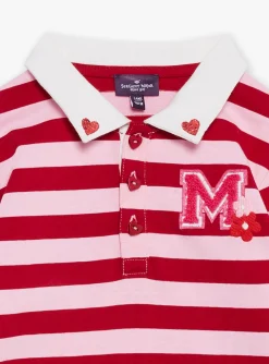 Shirt, T-shirt-Sergent Major Pink barbapapa and red striped polo shirt