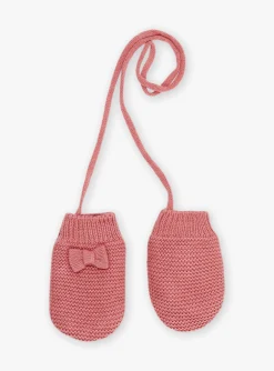 Hats, Scarves, Gloves | Hats, Scarves, Gloves-Sergent Major Pink knitted mittens