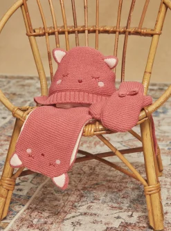 Hats, Scarves, Gloves | Hats, Scarves, Gloves-Sergent Major Pink knitted scarf