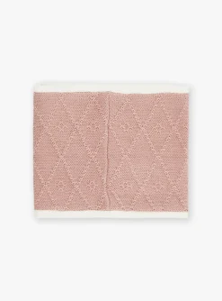 Beany, Scarf, Gloves-Sergent Major Pink knitted snood