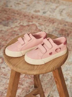 Shoes-Sergent Major Pink leather sneakers