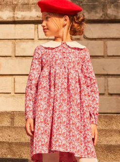 Dress-Sergent Major Pink, red and lilac floral print dress