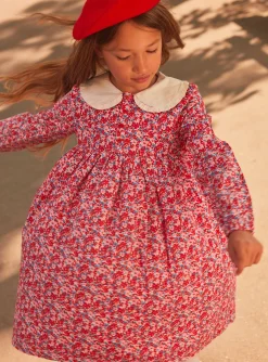 Dress-Sergent Major Pink, red and lilac floral print dress