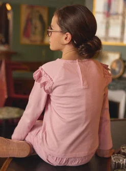 Shirt, T-shirt-Sergent Major Pink TEE SHIRT LS