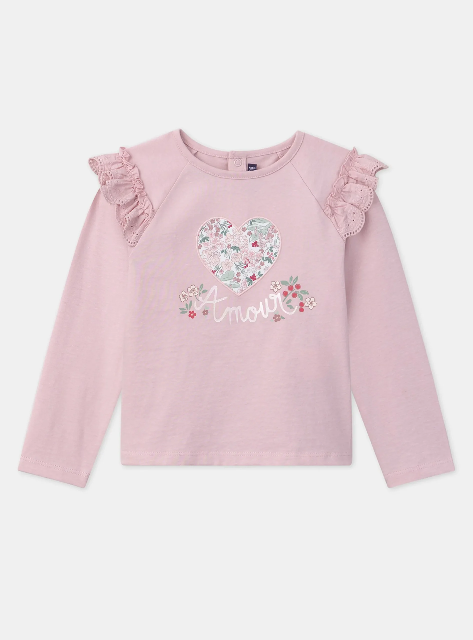 Shirt, T-shirt-Sergent Major Pink TEE SHIRT LS